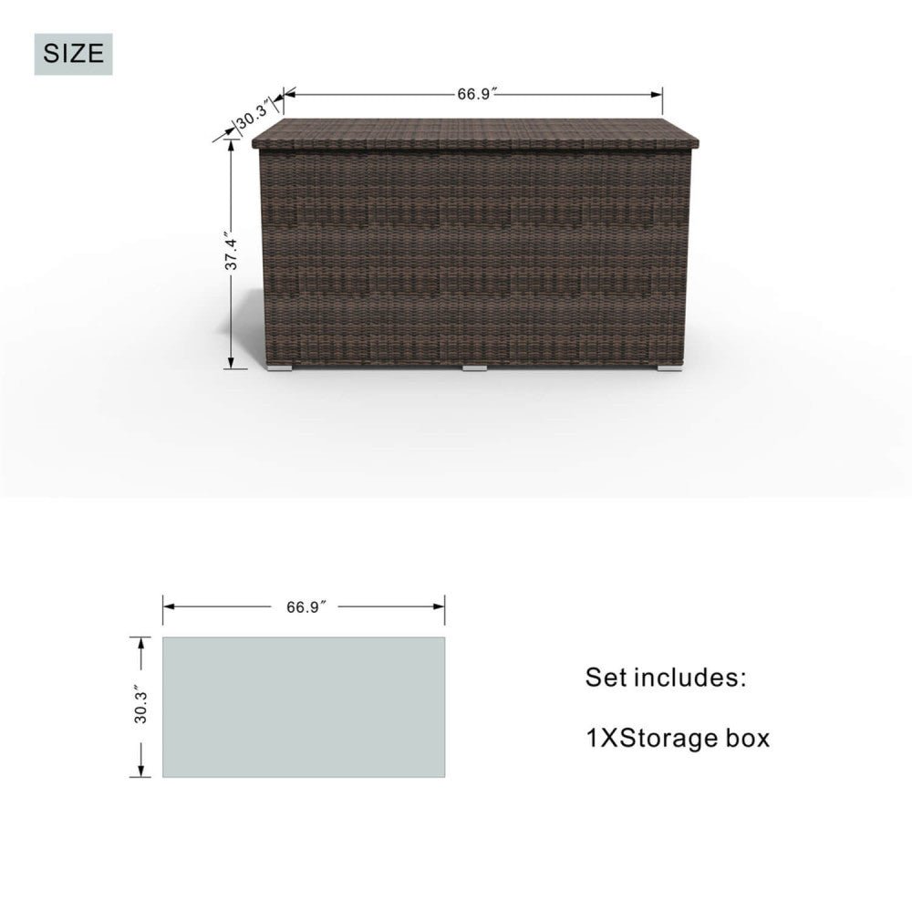 504L Storage Box - Brown - Rathwood Store