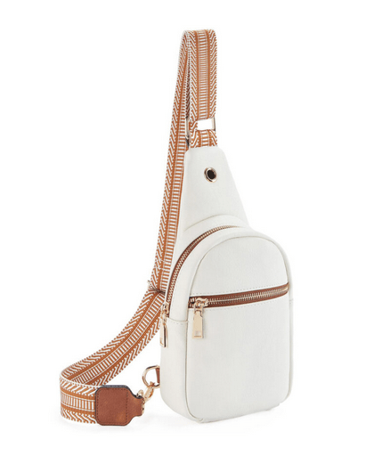 Adjustable Crossbody Bag - White - Rathwood Store