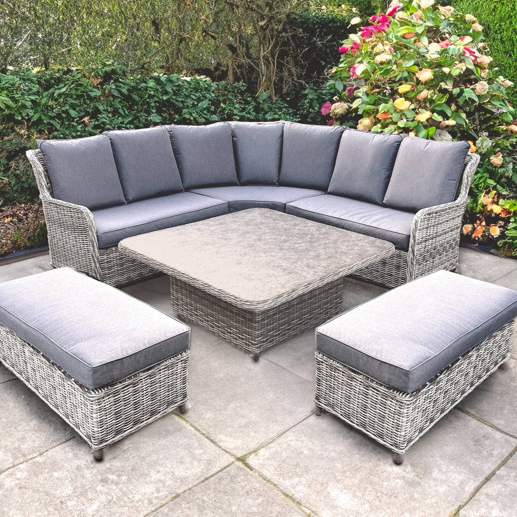 Grey rattan garden Furniture