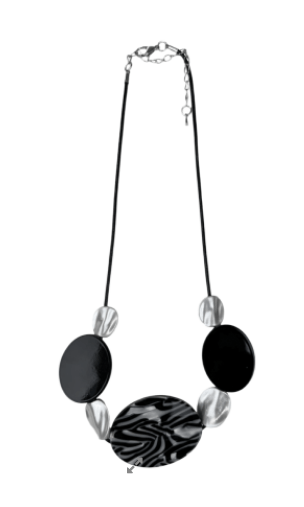SHS Black/Silver Statement Necklace - Rathwood Store