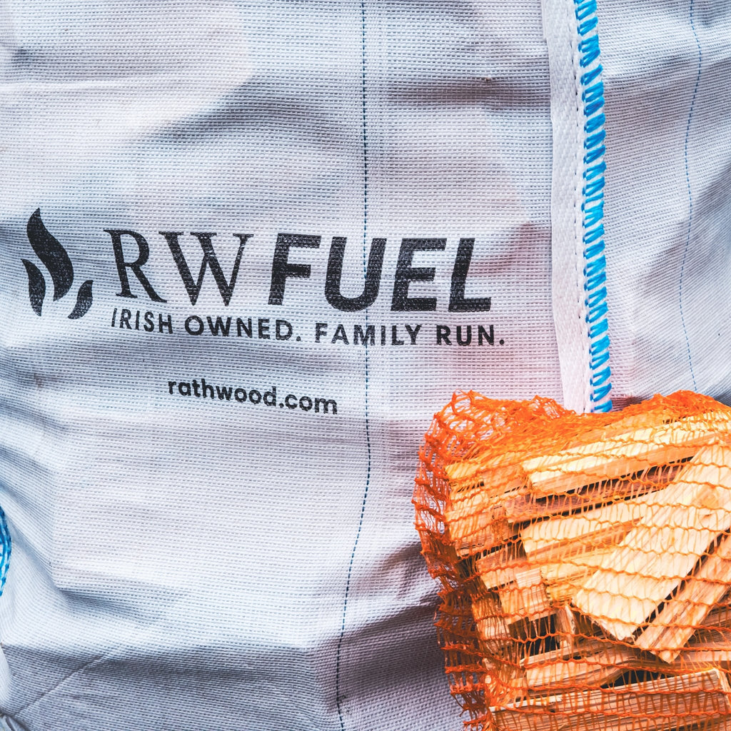 300kg Kiln Dried Hardwood - 3 Trolley Bags with 3 bags of kindling - Rathwood Store